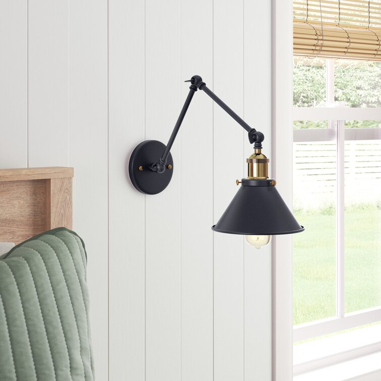 Black on sale arm sconce